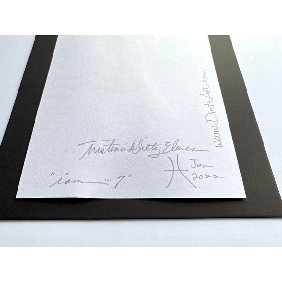 Original Art “IAm... 7” Handmade Watercolor Artwork by Tristina Dietz Elmes 8x10 - Picture 2 of 2